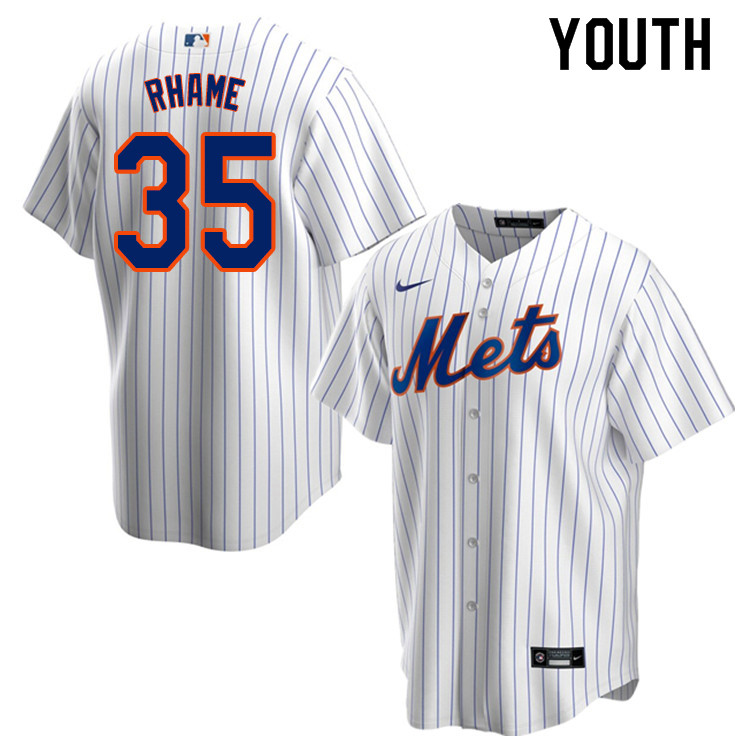 Nike Youth #35 Jacob Rhame New York Mets Baseball Jerseys Sale-White